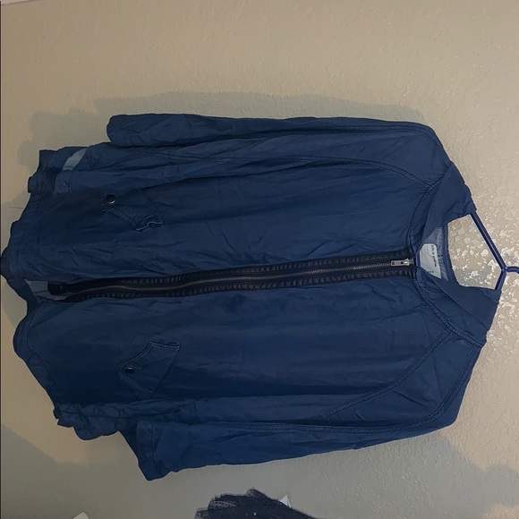 Denim poncho jacket - Picture 1 of 3